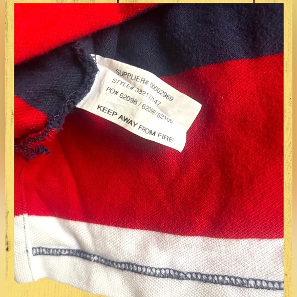 Vtg Polo By Ralph Lauren Polo Shirt Short Sleeve Color Block Youth Boys Sz S - Picture 4 of 5